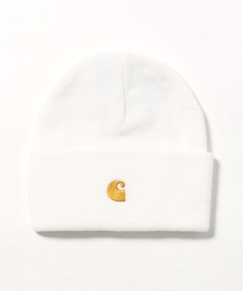 Carhartt WIP（カーハートダブリューアイピー）の「Carhartt/カーハート CHASE BEANIE ビーニー（ニットキャップ/ビーニー・メンズ・ブルー/ブラック/パープル/グリーン/ホワイト・ONE SIZE）」の2枚目の写真