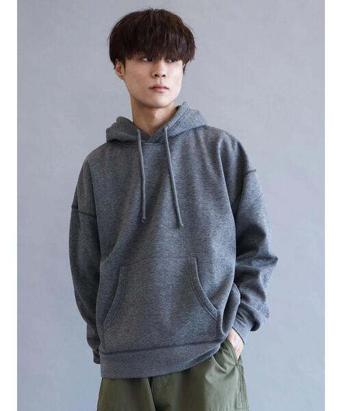 CRAFT STANDARD BOUTIQUE(クラフトスタンダードブティック)の「裏起毛BIGプルパーカー(パーカー・レディース・ブラック/グレー系その他/アイボリー/杢グレー・L/M/LL)」の6枚目の写真