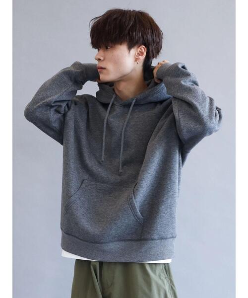 CRAFT STANDARD BOUTIQUE(クラフトスタンダードブティック)の「裏起毛BIGプルパーカー(パーカー・レディース・ブラック/グレー系その他/アイボリー/杢グレー・L/M/LL)」の7枚目の写真