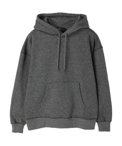 CRAFT STANDARD BOUTIQUE(クラフトスタンダードブティック)の「裏起毛BIGプルパーカー(パーカー・レディース・ブラック/グレー系その他/アイボリー/杢グレー・L/M/LL)」の19枚目の写真