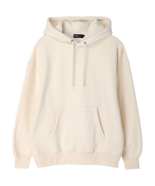 CRAFT STANDARD BOUTIQUE(クラフトスタンダードブティック)の「裏起毛BIGプルパーカー(パーカー・レディース・ブラック/グレー系その他/アイボリー/杢グレー・L/M/LL)」の2枚目の写真