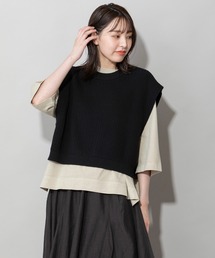 Munich | 7GG変形畦編みニットジレ(ベスト)