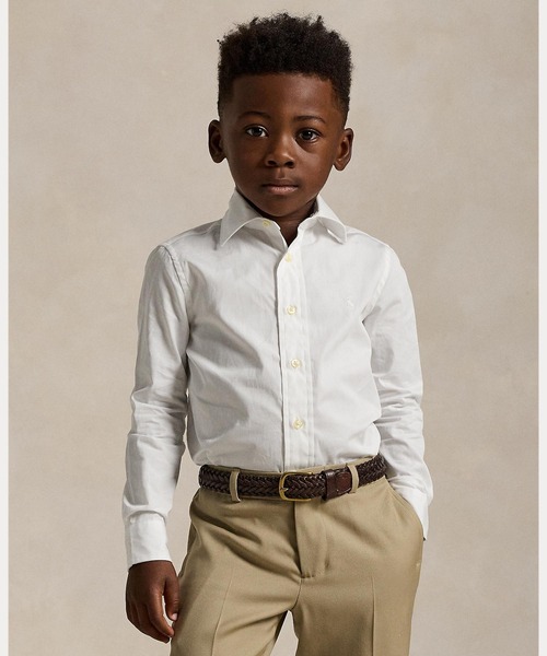 POLO RALPH LAUREN CHILDRENSWEAR（ポロ ラルフ ローレン チルドレンズウェア）の「リージェント スリム フィット ドレスシャツ（シャツ/ブラウス・キッズ・ホワイト・6/7/5）」の9枚目の写真
