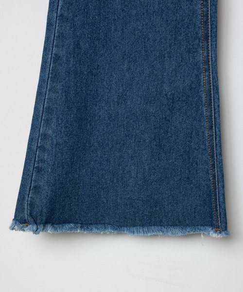 WEGO(ウィゴー)の「WEGO/ハイウエストフレアデニムパンツ(デニムパンツ・レディース・ライトインディゴブルー/インディゴブルー/ブラック・MEDIUM/SMALL/X-SMALL)」の12枚目の写真