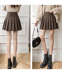 LOPASS（ロパス）の「ラシャハイウエストAラインプリーツミニスカート（スカート）」