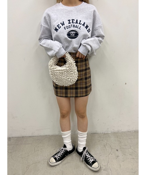 PHILLY（フィリー）の「タータンチェックミニスカパン（スカート・レディース・ブラウン/ベージュ・FREE）」の7枚目の写真