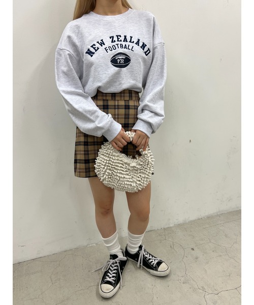 PHILLY（フィリー）の「タータンチェックミニスカパン（スカート・レディース・ブラウン/ベージュ・FREE）」の9枚目の写真