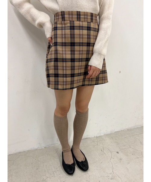 PHILLY（フィリー）の「タータンチェックミニスカパン（スカート・レディース・ブラウン/ベージュ・FREE）」の12枚目の写真