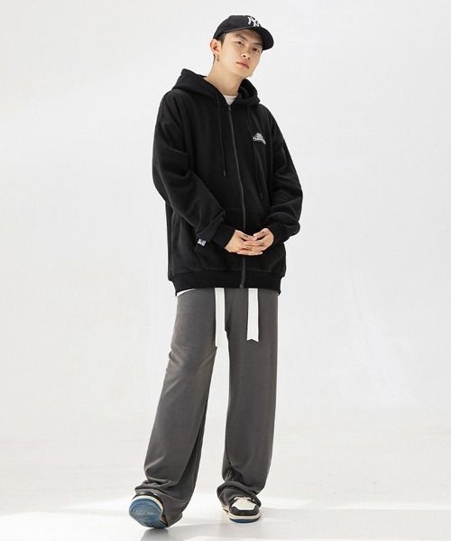 Ressaca（レサーカ）の「ワンポイントロゴ オーバーサイズ フリースジップパーカー（パーカー・メンズ・ネイビー/ホワイト/ブルー/ブラック・S/M/XL/L）」の10枚目の写真