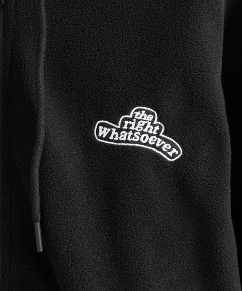 Ressaca（レサーカ）の「ワンポイントロゴ オーバーサイズ フリースジップパーカー（パーカー・メンズ・ネイビー/ホワイト/ブルー/ブラック・S/M/XL/L）」の8枚目の写真