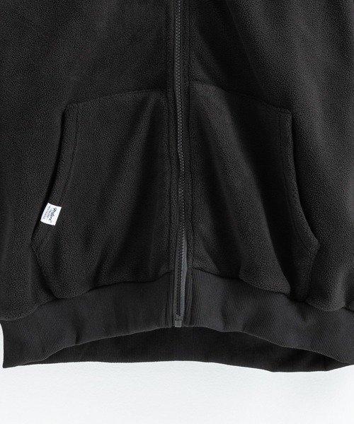 Ressaca（レサーカ）の「ワンポイントロゴ オーバーサイズ フリースジップパーカー（パーカー・メンズ・ネイビー/ホワイト/ブルー/ブラック・S/M/XL/L）」の15枚目の写真