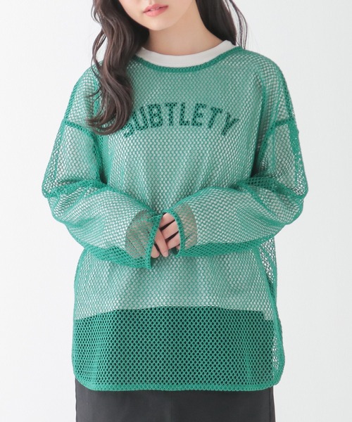 Honeys（ハニーズ）の「Tシャツ付メッシュロンT（Tシャツ/カットソー