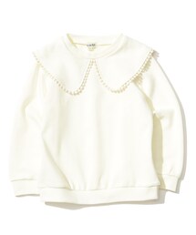 SHOO・LA・RUE | 【110-140cm】ポンチビッグセーラー衿プルオーバー(Tシャツ/カットソー)