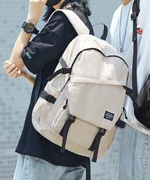 【2size展開】【A4収納可】ユニセックス多機能フラップデザインリュックサック/バックパック
