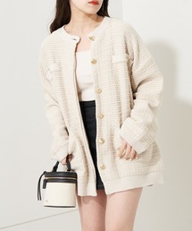 Chico | ツイードミディアム丈カーディガン(カーディガン/ボレロ)