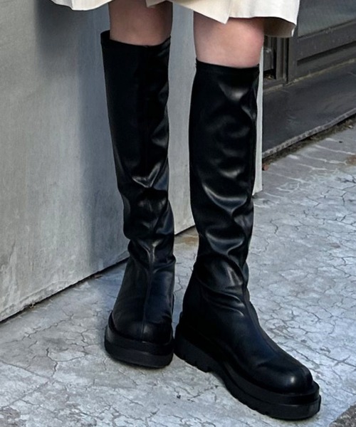 INGNI（イング）の「ストレッチタンクソールブーツ／A（ブーツ・レディース・ブラック/ブラック系その他・M/L）」の13枚目の写真