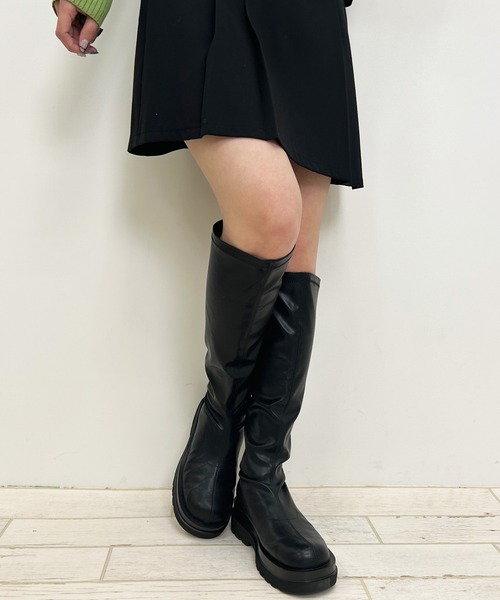 INGNI（イング）の「ストレッチタンクソールブーツ／A（ブーツ・レディース・ブラック/ブラック系その他・M/L）」の15枚目の写真