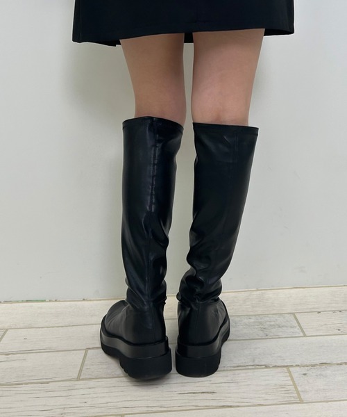 INGNI（イング）の「ストレッチタンクソールブーツ／A（ブーツ・レディース・ブラック/ブラック系その他・M/L）」の14枚目の写真