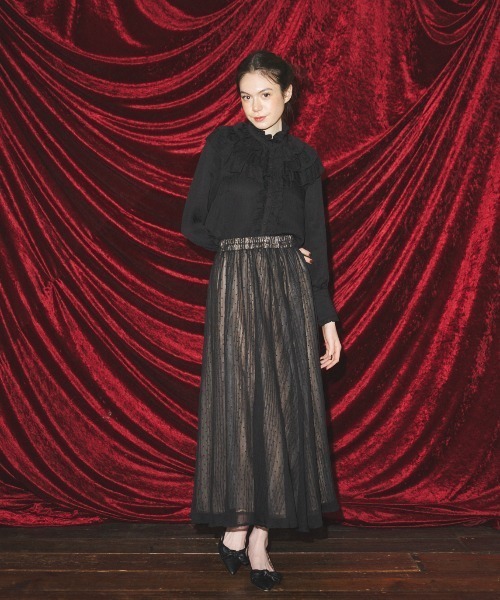 MIRO AMURETTE（ミロアミュレット）の「heroine frill blouse/フリルブラウス（シャツ/ブラウス・レディース・ブラック・FREE）」の5枚目の写真