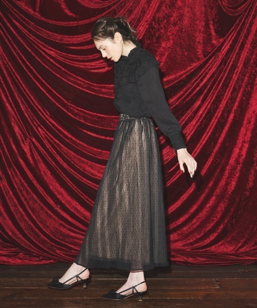 MIRO AMURETTE（ミロアミュレット）の「heroine frill blouse/フリルブラウス（シャツ/ブラウス・レディース・ブラック・FREE）」の6枚目の写真