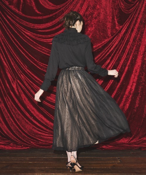 MIRO AMURETTE（ミロアミュレット）の「heroine frill blouse/フリルブラウス（シャツ/ブラウス・レディース・ブラック・FREE）」の7枚目の写真