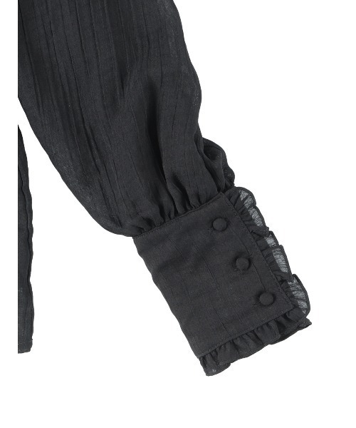 MIRO AMURETTE（ミロアミュレット）の「heroine frill blouse/フリルブラウス（シャツ/ブラウス・レディース・ブラック・FREE）」の12枚目の写真