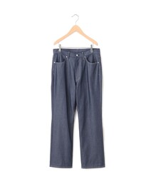 ポリエステルデニム 5ポケットパンツ