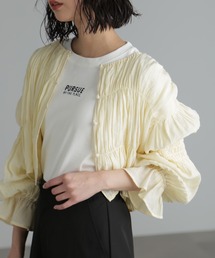 FREE'S MART | ◆【WEB限定】シアーギャザー前開きショート丈ブラウス(シャツ/ブラウス)