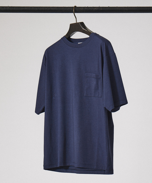 ABAHOUSE GRAY(アバハウスグレイ)の「【COOL JERSEY】プレーティング モダール 半袖 Tシャツ(Tシャツ/カットソー・メンズ・ブラック/ホワイト/チャコールグレー/グリーン/ブルー/グレイッシュベージュ・46/48)」の1枚目の写真