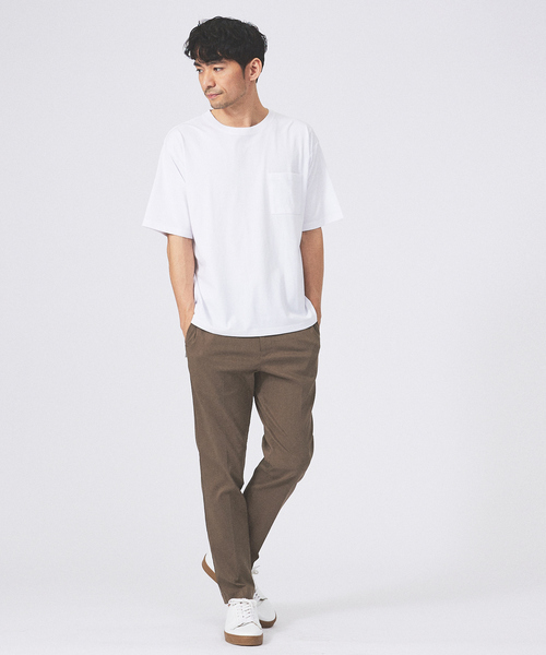 ABAHOUSE GRAY(アバハウスグレイ)の「【COOL JERSEY】プレーティング モダール 半袖 Tシャツ(Tシャツ/カットソー・メンズ・ブラック/ホワイト/チャコールグレー/グリーン/ブルー/グレイッシュベージュ・46/48)」の13枚目の写真