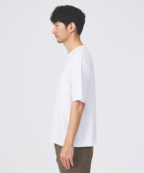 ABAHOUSE GRAY(アバハウスグレイ)の「【COOL JERSEY】プレーティング モダール 半袖 Tシャツ(Tシャツ/カットソー・メンズ・ブラック/ホワイト/チャコールグレー/グリーン/ブルー/グレイッシュベージュ・46/48)」の7枚目の写真