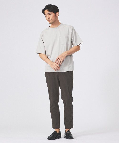 ABAHOUSE GRAY(アバハウスグレイ)の「【COOL JERSEY】プレーティング モダール 半袖 Tシャツ(Tシャツ/カットソー・メンズ・ブラック/ホワイト/チャコールグレー/グリーン/ブルー/グレイッシュベージュ・46/48)」の19枚目の写真