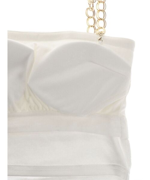 GYDA（ジェイダ）の「【WEB限定】【TINY低身長さん向け】チェーンベアビスチェ（キャミソール・レディース・オフホワイト/ブラック・FREE）」の19枚目の写真