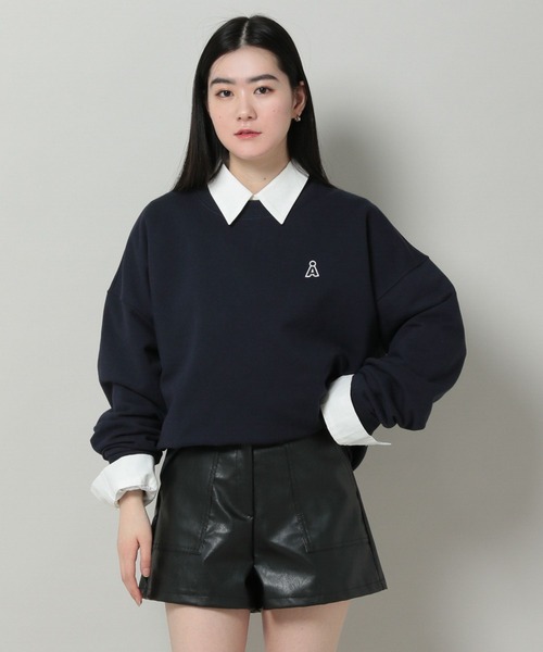 ALAND(エーランド)の「【UNISEX】ALAND/スモールロゴプルオーバー(ウラケ) 2184074(スウェット・レディース・ブラック/アイボリー/ネイビー・MEDIUM/LARGE)」の14枚目の写真