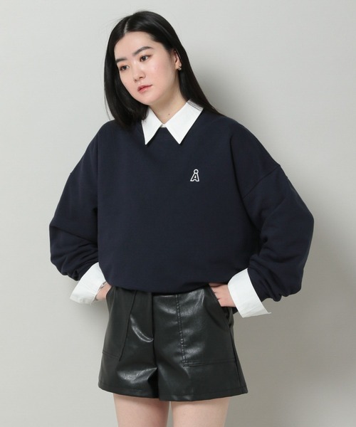 ALAND(エーランド)の「【UNISEX】ALAND/スモールロゴプルオーバー(ウラケ) 2184074(スウェット・レディース・ブラック/アイボリー/ネイビー・MEDIUM/LARGE)」の15枚目の写真