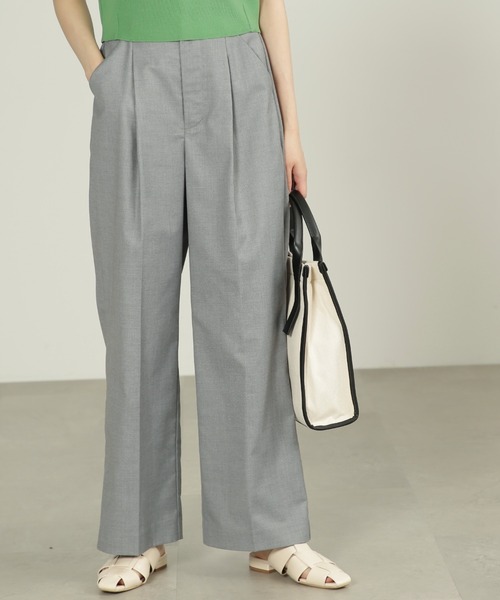 FREE'S MART（フリーズマート）の「◆[Sシリーズ対応]ストレートワイドタックパンツ（その他パンツ・レディース・ベージュ/グレー/グリーン・X-SMALL/SMALL/MEDIUM）」の10枚目の写真