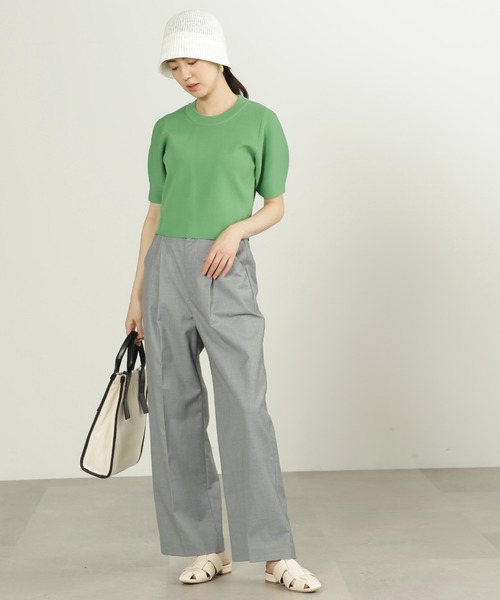 FREE'S MART（フリーズマート）の「◆[Sシリーズ対応]ストレートワイドタックパンツ（その他パンツ・レディース・ベージュ/グレー/グリーン・X-SMALL/SMALL/MEDIUM）」の14枚目の写真