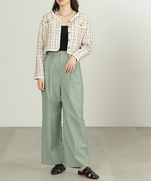 FREE'S MART（フリーズマート）の「◆[Sシリーズ対応]ストレートワイドタックパンツ（その他パンツ・レディース・ベージュ/グレー/グリーン・X-SMALL/SMALL/MEDIUM）」の17枚目の写真