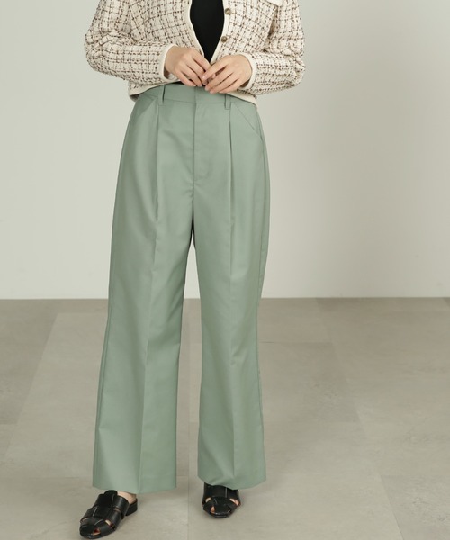 FREE'S MART（フリーズマート）の「◆[Sシリーズ対応]ストレートワイドタックパンツ（その他パンツ・レディース・ベージュ/グレー/グリーン・X-SMALL/SMALL/MEDIUM）」の21枚目の写真