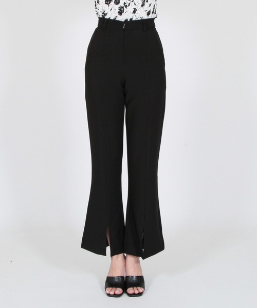 Julia Boutique（ジュリアブティック）の「センタースリットハイウエストフレアパンツ/23003（その他パンツ・レディース・ベージュ系/ブラック/ホワイト・ONE）」の13枚目の写真