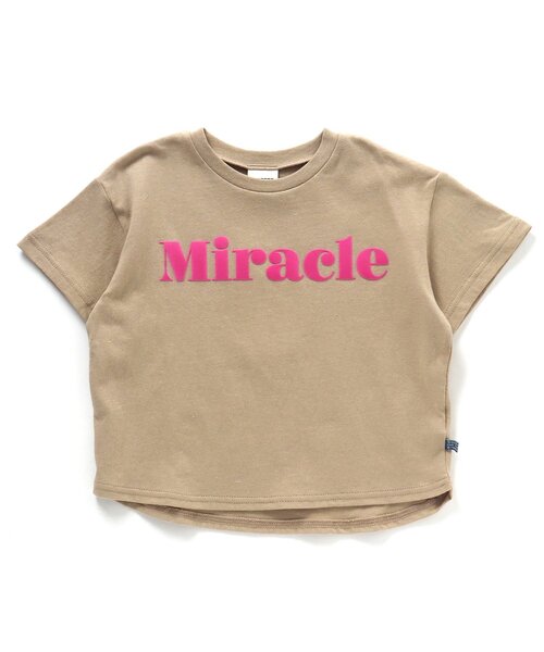 BREEZE（ブリーズ）の「スタンダードロゴTシャツ（Tシャツ/カットソー・キッズ・オフホワイト/オレンジ/チャコール/ベージュ/サックスブルー/パープル・80/130/120/100/140/110/90）」の4枚目の写真