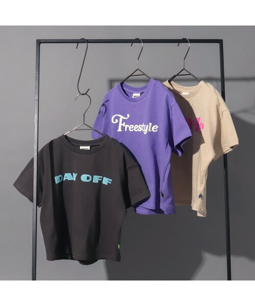 BREEZE（ブリーズ）の「スタンダードロゴTシャツ（Tシャツ/カットソー・キッズ・オフホワイト/オレンジ/チャコール/ベージュ/サックスブルー/パープル・80/130/120/100/140/110/90）」の10枚目の写真