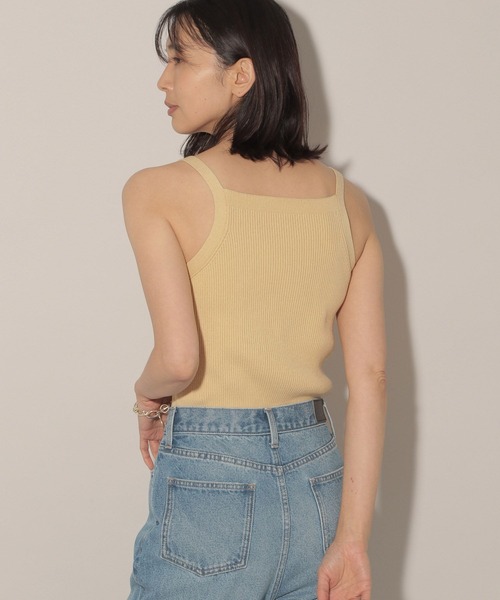 BARNYARDSTORM（バンヤードストーム）の「ニットタンク（タンクトップ・レディース・ホワイト/ブラック/イエロー・1/0）」の13枚目の写真