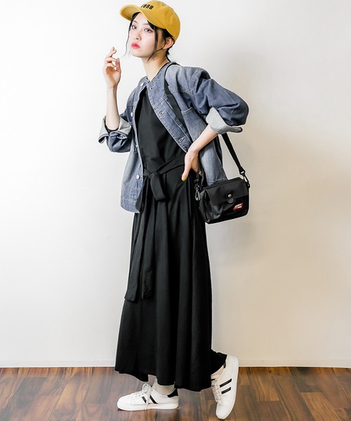 atONE（アットワン）の「atONE フレアボリュームカットソーワンピース（ワンピース・レディース・チャコールグレー/ブラック/モカ・F）」の8枚目の写真