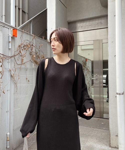 アメスリニットタンクワンピース（ワンピース）｜y/m by なとりか（イムバイナトリカ）