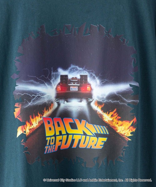 OUTDOOR PRODUCTS APPAREL(アウトドアプロダクツアパレル)の「【JAWS/ジョーズ】【BACK TO THE FUTURE/バック・トゥ・ザ・フューチャー】コラボ 別注 バックプリント ワンポイント刺繍 ビッグシルエット Tシャツ ユニセックス ムービーコラボ(Tシャツ/カットソー・メンズ・ダークグリーン/オフホワイト/ホワイト/ブルー系その他・MEDIUM/LARGE/X-LARGE)」の19枚目の写真