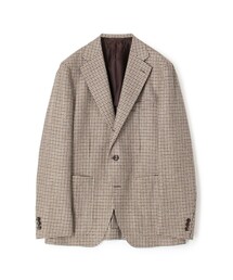 ウールシルクリネン シングルブレステッド3Bジャケット