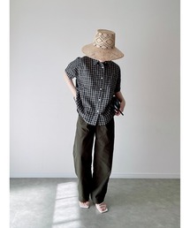 チェック柄シャツ (MEKKE 低身長向け)