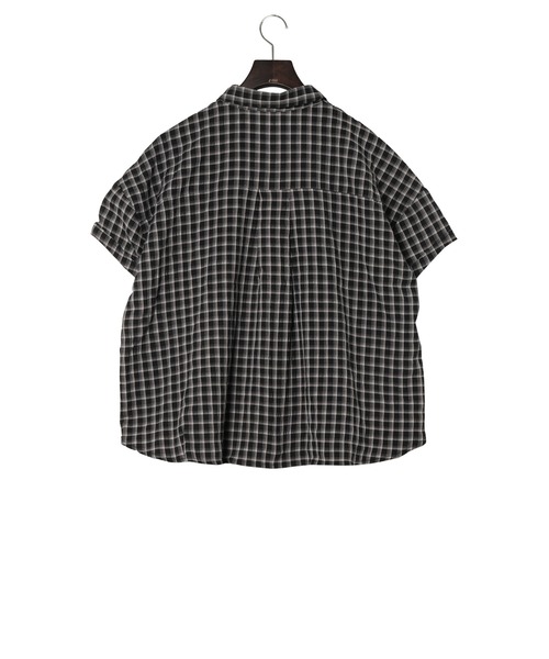 Yucca(ユッカ)の「チェック柄シャツ (MEKKE 低身長向け)(シャツ/ブラウス・レディース・グリーン/ブラック・FREE)」の11枚目の写真
