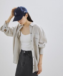 SALON adam et rope' | 【洗える】ノルマンディリネンオーバーシャツ/麻(シャツ/ブラウス)